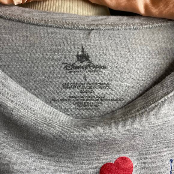 Disney Parks Paris Epcot World Showcase Mickie Minnie L Sparkly Long Sleeve T - Picture 5 of 5